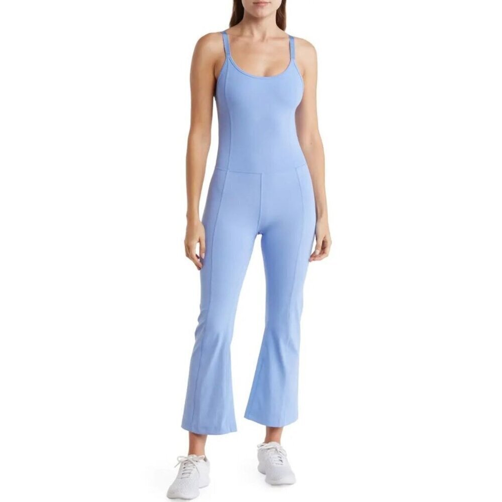 Z By Zella Women's Blue Jumpsuit Small Polyester & Spandex Adjustable Straps